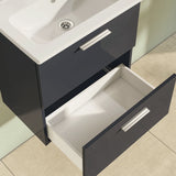 vitra mobile bagno sospeso vitra con lavabo colore antracite 60 cm