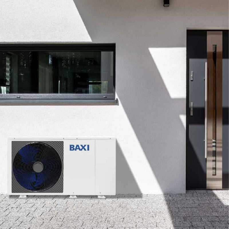 baxi pompa di calore aria acqua monoblocco inverter baxi auriga 4m a r 32 monofase a7794318 con pannello di comando remoto incluso novita