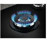 electrolux piano cottura a gas electrolux egg7536k 5 fuochi l74xp51 vetro temperato nero ean 7332543782901