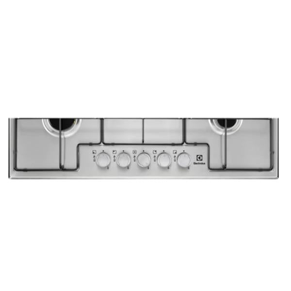electrolux piano cottura a gas electrolux egs7534x 5 fuochi in acciaio lxp 744x51 bruciatore wok multicorona pulizia facile ean 7332543782949