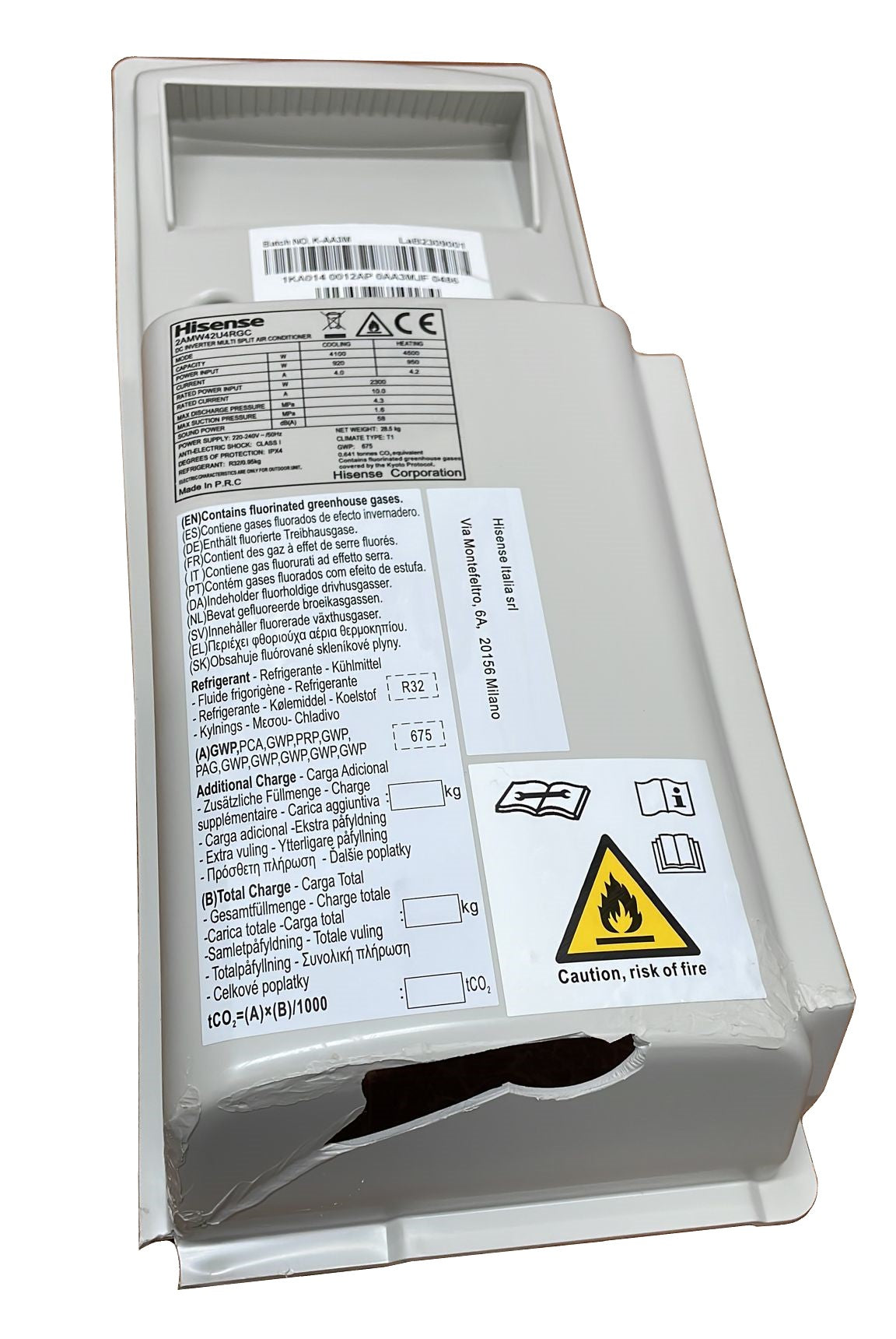 hisense area occasioni climatizzatore condizionatore hisense dual split inverter serie hi comfort 912 con 2amw42u4rgc r 32 wi fi integrato 900012001