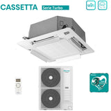 hisense climatizzatore condizionatore hisense inverter a cassetta serie turbo 48000 btu auc140ur4rkc8 auw140u6rn8 r 32 wi fi optional con telecomando e pannello incluso