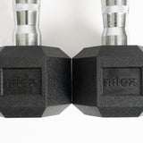 manubri da palestra nilox nxdumbbell5 5 kg cad.1 con rivestimento in gomma impugnatura acciaio ean 8054320845829