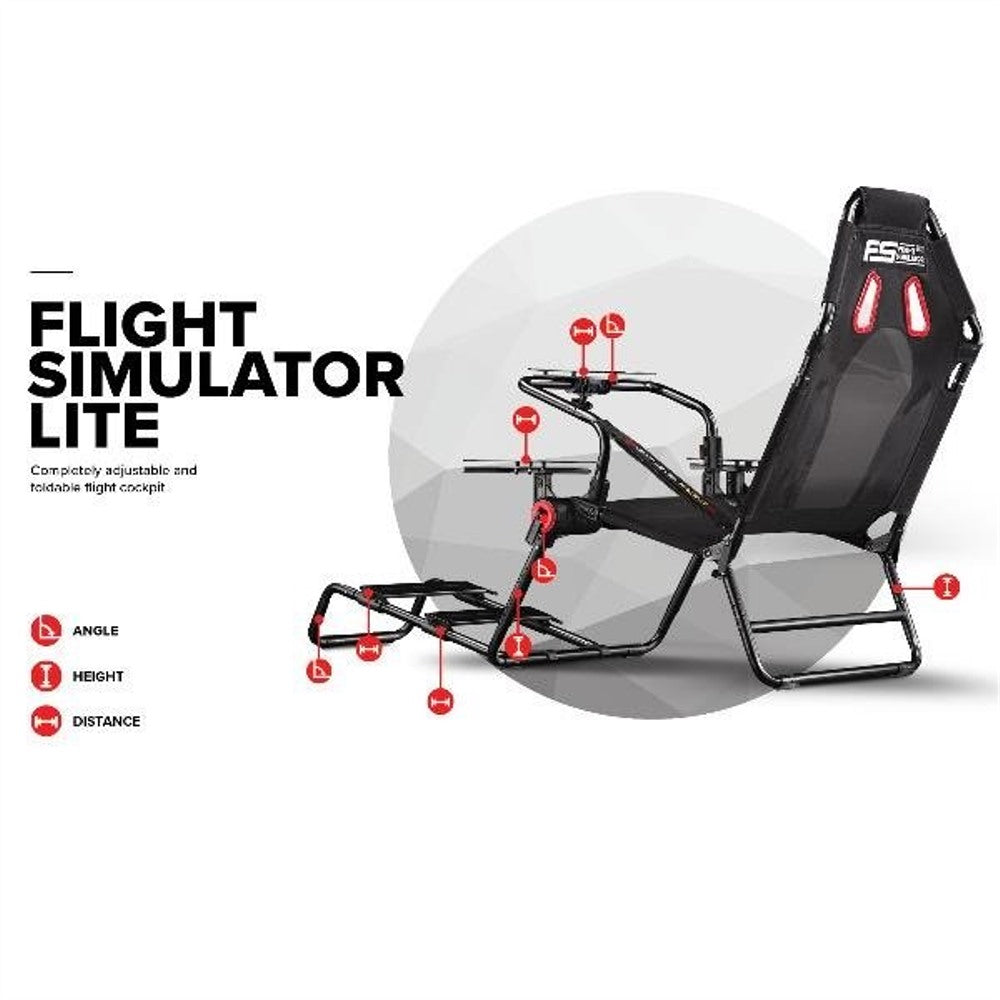 sedia gaming next level racing postazione da volo flight simulator lite nlr s022 ean 0040835250539