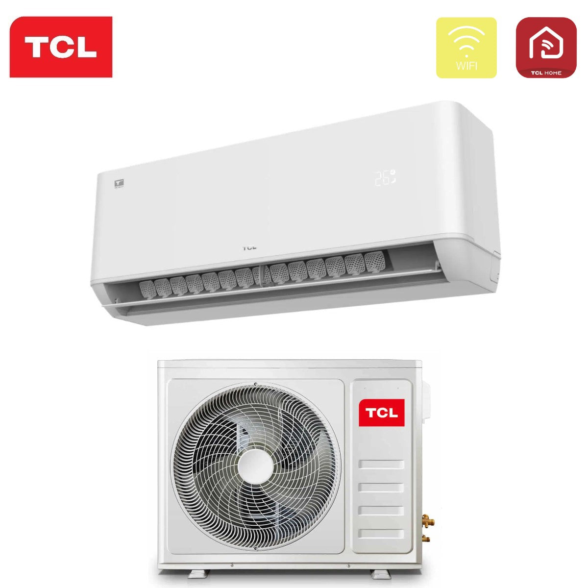 tcl climatizzatore condizionatore tcl inverter serie tpg21 18000 btu s18p7s0 r 32 wi fi integrato classe aa