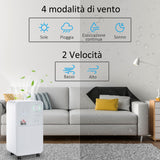 easycomfort easycomfort deumidificatore portatile da 16l 4 modalita e 2 velocita timer 24h 28x20x50.5cm bianco