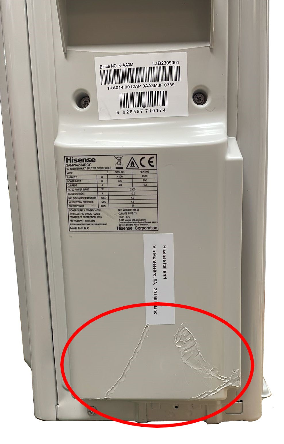 hisense area occasioni climatizzatore condizionatore hisense dual split inverter serie hi comfort 912 con 2amw42u4rgc r 32 wi fi integrato 900012003