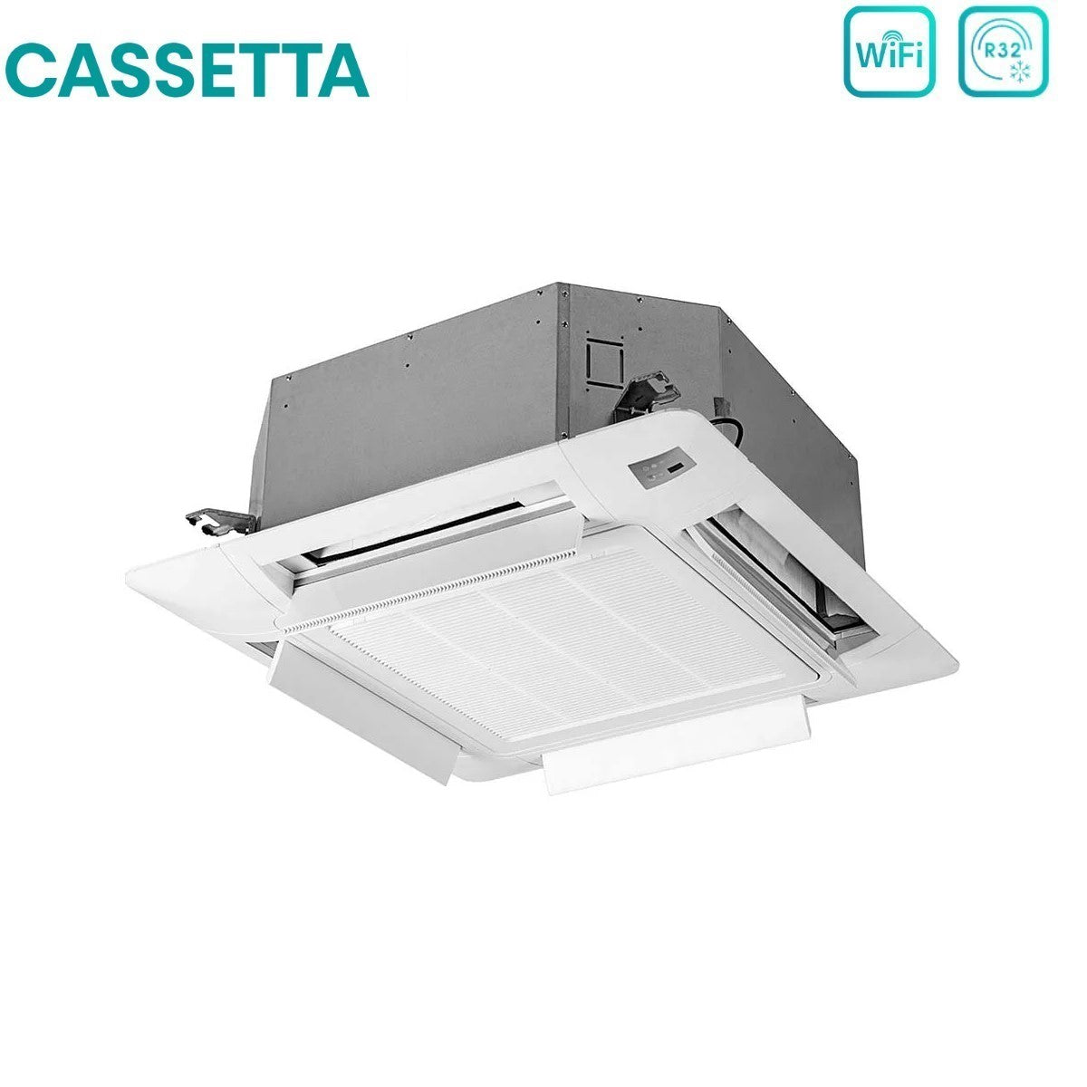 hisense condizionatore dual split a cassetta hisense 1212 con 3amw62u4rjc r 32 wi fi optional con telecomando