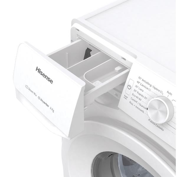 hisense lavatrice a carica frontale hisense 8 kg 1400 giri wfge80141vm classe b ean 3838782468940
