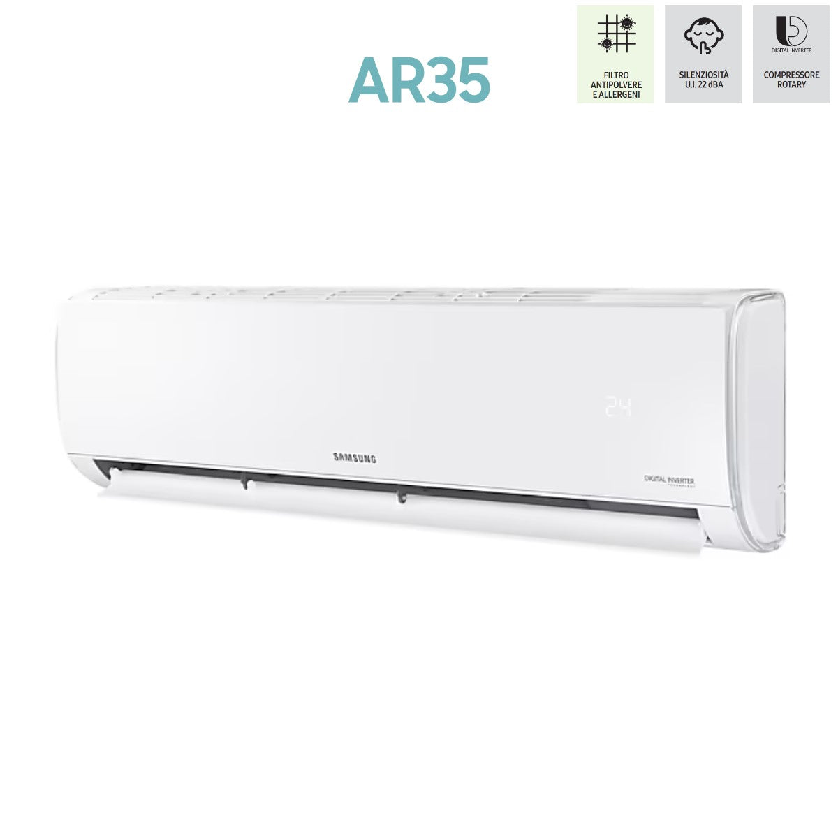samsung climatizzatore condizionatore inverter samsung serie ar35 maldives 18000 btu f ar18art r 32 ar18txhqasi classe a ean 8059657000323