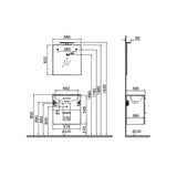 vitra mobile bagno sospeso vitra con lavabo colore golden oak 60 cm