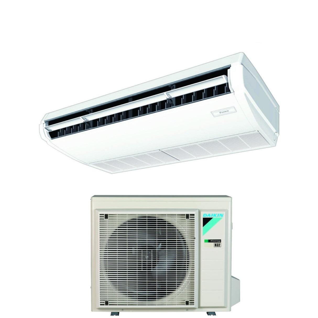 daikin climatizzatore condizionatore daikin pensile a soffitto dc inverter 21000 btu fha60a r 32 wi fi optional con comando a filo garanzia italiana