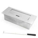 divina fire camino a bioetanolo biocamino da terra cambridge in legno bianco 110x37x102h ean 8053323382010