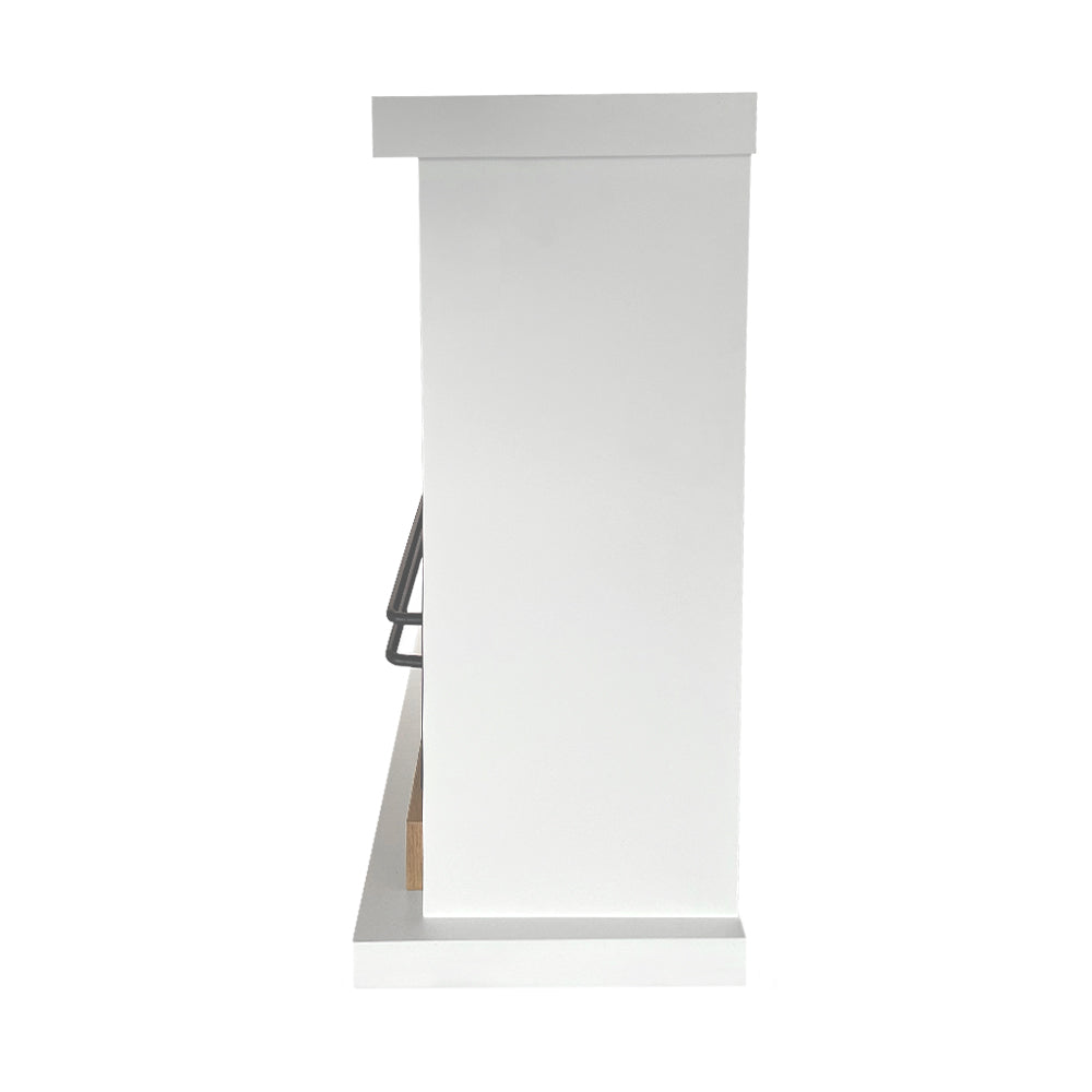 divina fire camino a bioetanolo biocamino da terra divina fire stoccolma in legno bianco l75xp24xh68 cm ean 8056157807650