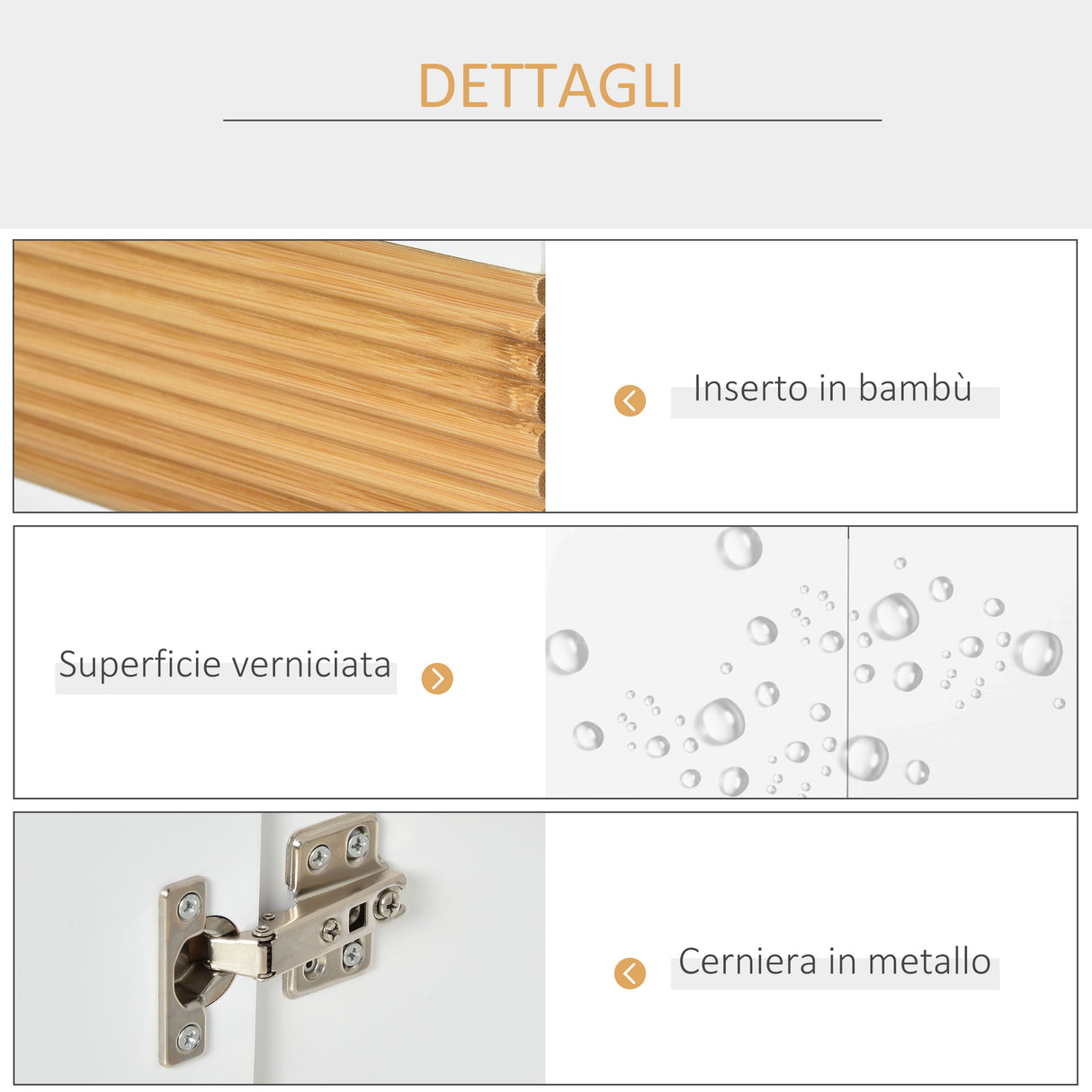 easycomfort easycomfort mobile sotto lavabo bagno mobiletto bagno sottolavandino con antine in legno 60x30x60.5cm bianco