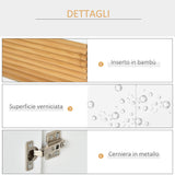 easycomfort easycomfort mobile sotto lavabo bagno mobiletto bagno sottolavandino con antine in legno 60x30x60.5cm bianco