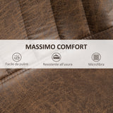 easycomfort easycomfort set 2 sgabelli da bar in stile industriale con altezza regolabile in similpelle marrone ean 8054144137940