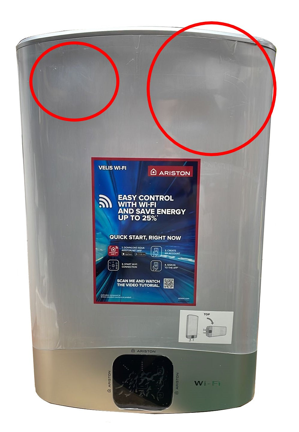 ariston area occasioni scaldabagno elettrico ad accumulo ariston velis vls wi fi 50 litri 3626427