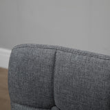 easycomfort easycomfort set 2 sgabelli da bar con schienale e poggiapiedi seduta imbottita in tessuto e gambe in legno grigio