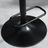 easycomfort easycomfort set 2 sgabelli da bar girevoli ad altezza regolabile per cucina e soggiorno 47 5x50x93 5 116 cm nero e noce