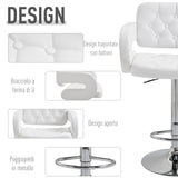 easycomfort easycomfort sgabello alto da bar con schienale e braccioli regolabile girevole ean 8054144130910