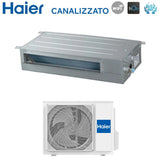 haier climatizzatore condizionatore haier inverter canalizzato slim bassa prevalenza 12000 btu ad35s2ss1fah r 32 wi fi integrato