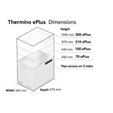 thermino scaldabagno full electric thermino xplus 300 con resistenza da 28 kw