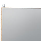 easycomfort easycomfort armadietto pensile per bagno con anta a specchio grigio e rovere ean 8054111842907