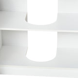 easycomfort easycomfort mobile sotto lavabo bagno mobiletto bagno sottolavandino con antine in legno 60x30x60.5cm bianco