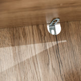 easycomfort easycomfort mobiletto salvaspazio per bagno in legno con 2 armadietti e 6 ripiani grigio e rovere 30 x 24 x 170cm ean 8054111847469
