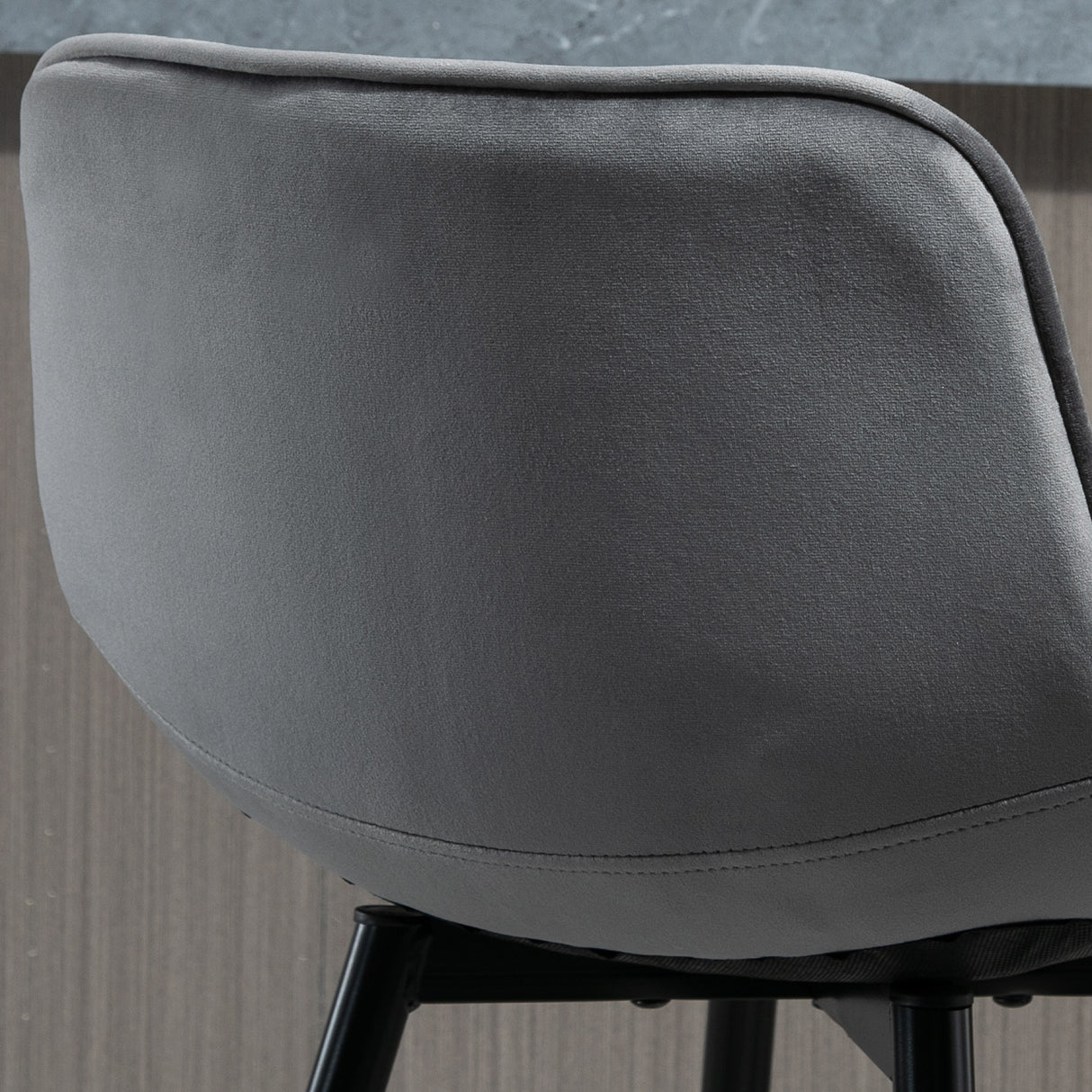 easycomfort easycomfort set 2 sgabelli da bar sedie imbottite stile nordico velluto grigio ean 8054144138626