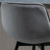easycomfort easycomfort set 2 sgabelli da bar sedie imbottite stile nordico velluto grigio ean 8054144138626