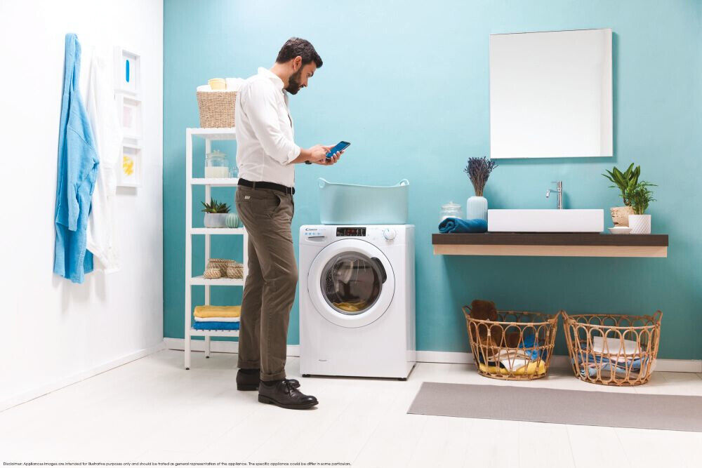 lavatrice slim a carico frontale candy cso44 1285te2 s l60xp52xa85 8 kg 1200 giri classe energetica d wi fi ble ean 8059019020877