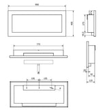 divina fire camino a bioetanolo divina fire livorno biocamino da pareteincasso bianco ean 8056157808831