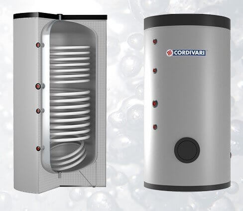 cordivari bollitore polywarm cordivari modello bolly xl wb 500 per produzione di acs con 2 scambiatori fissi