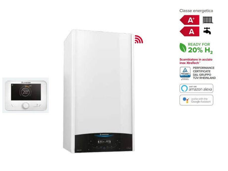 ariston caldaia ariston a condensazione genus one net 24 kw low nox metano o gpl con kit fumi omaggio sensys hd di serie novita