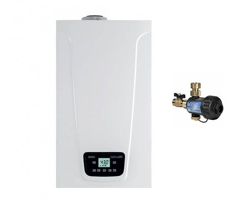 baxi caldaia baxi duo tec compact e 24 kw a condensazione low nox completa di kit scarico fumi metano o gpl completa di defangatore ean 8056138598515