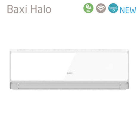 baxi climatizzatore condizionatore baxi dual split inverter serie halo bianco 99 con lsgt50 2m r 32 wi fi integrato 90009000 ean 8059657007070