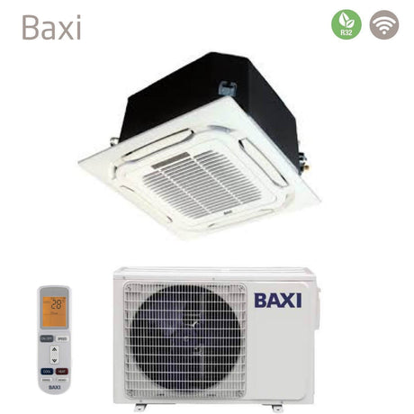 baxi climatizzatore condizionatore baxi inverter a cassetta 24000 btu rzgbk70 r 32 wi fi optional con telecomando e pannello incluso novita