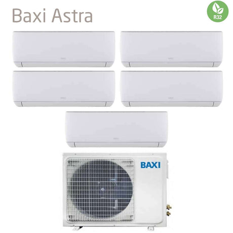 baxi climatizzatore condizionatore baxi penta split inverter serie astra 77121218 con lsgt125 5m r 32 wi fi optional 70007000120001200018000 novita