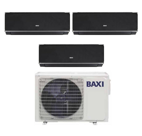 baxi climatizzatore condizionatore baxi trial split inverter serie halo nero 9912 con lsgt70 3m r 32 wi fi integrato 9000900012000