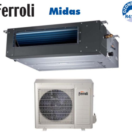 Climatizzatore Condizionatore Canalizzato Inverter Ferroli Serie Midas 18000 Btu 2c04920f R-32 - CaldaieMurali
