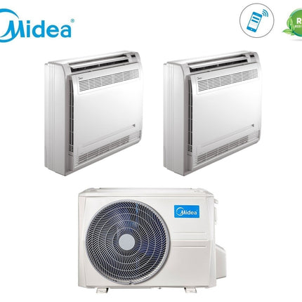 Climatizzatore Condizionatore Console Midea Dual Split Inverter 12+12 Con M2oe-18hfn8-Q R-32 12000+12000 - CaldaieMurali