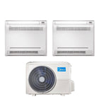 Climatizzatore Condizionatore Console Midea Dual Split Inverter 12+12 Con M2oe-18hfn8-Q R-32 12000+12000 - CaldaieMurali