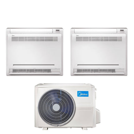 Climatizzatore Condizionatore Console Midea Dual Split Inverter 12+12 Con M2oe-18hfn8-Q R-32 12000+12000 - CaldaieMurali