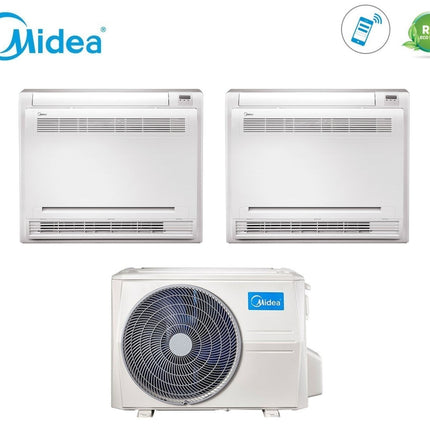 Climatizzatore Condizionatore Console Midea Dual Split Inverter 12+12 Con M2oe-18hfn8-Q R-32 12000+12000 - CaldaieMurali