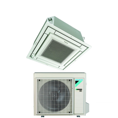 daikin climatizzatore condizionatore daikin a cassetta fully flat 9000 btu ffa25a9 r 32 wi fi optional con griglia inclusa classe aa garanzia italiana