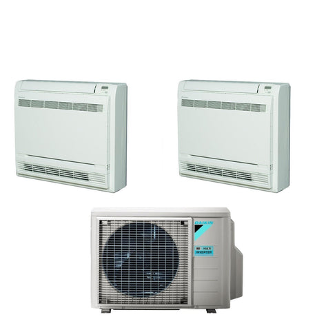 daikin climatizzatore condizionatore daikin bluevolution a pavimento dual split inverter serie fvxm f 918 con 2mxm50m9n r 32 wi fi optional con telecomando ad infrarossi incluso 900018000 garanzia italiana