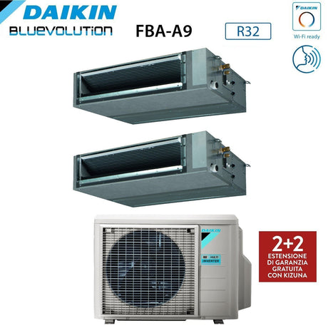 daikin climatizzatore condizionatore daikin bluevolution dual split canalizzato canalizzabile inverter serie fba a 1818 con 3mxm68n r 32 wi fi optional 1800018000 garanzia italiana