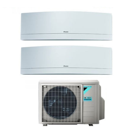 daikin climatizzatore condizionatore daikin bluevolution dual split inverter serie emura white 712 con 2mxm40mn r 32 wi fi integrato 700012000 colore bianco garanzia italiana ean 8059657007445